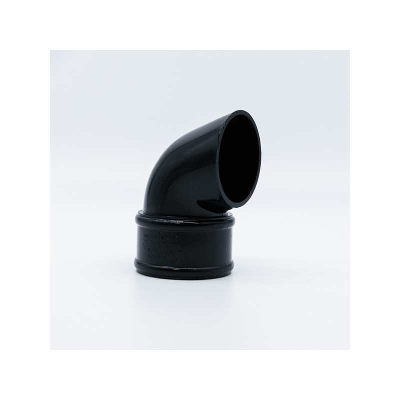 POLYPIPE RAINWATER 68mm ROUND DOWNPIPE SHOE RR128B BLACK