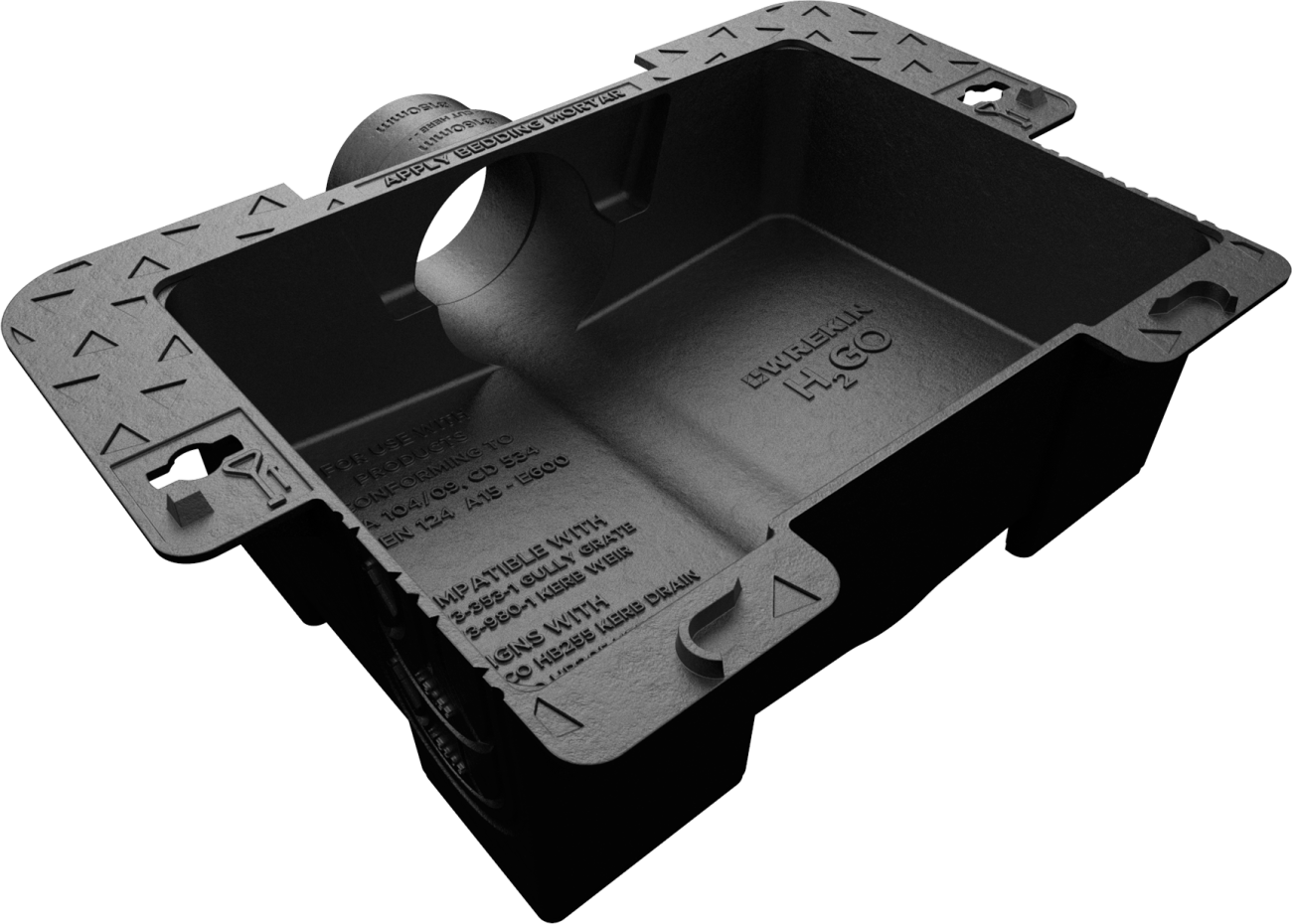 WREKIN GULLY CHUTE CONNECTOR BASE OPENING H2GO 655 x 452mm DGCC/6545/G
