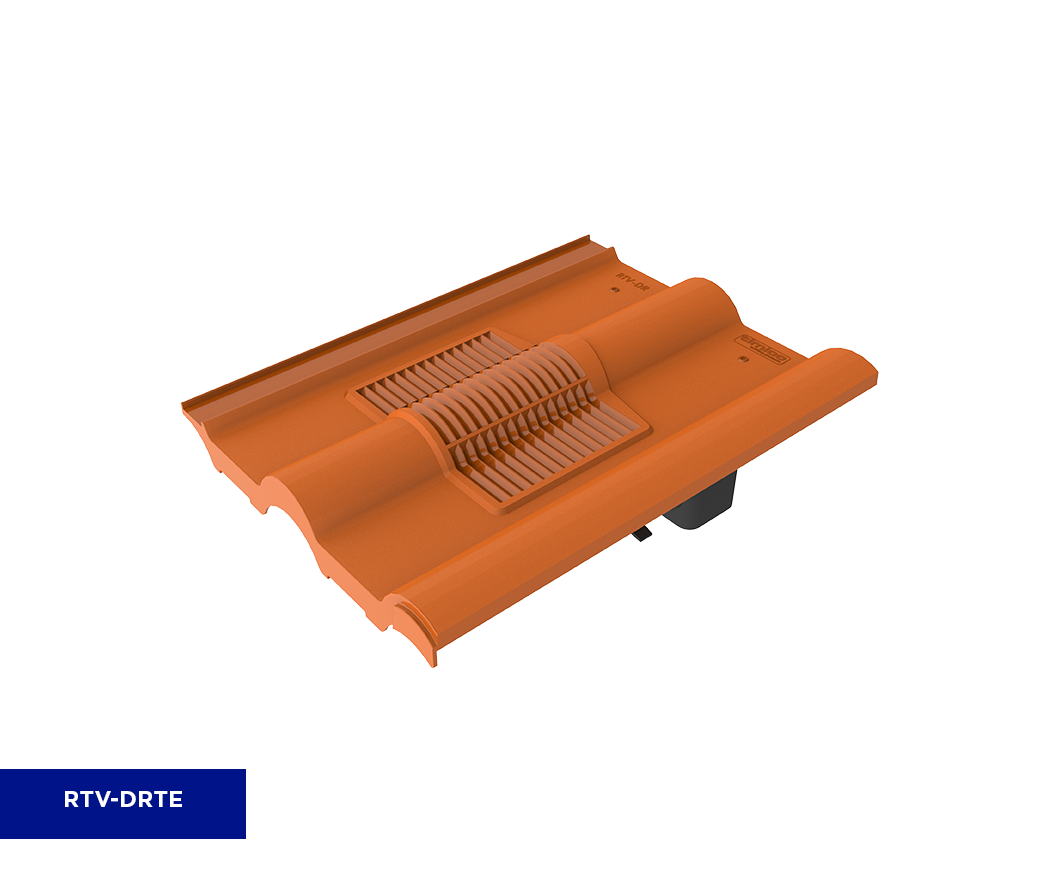 TIMLOC DOUBLE ROMAN ROOF TILE VENT TERRACOTTA RTV-DRTE