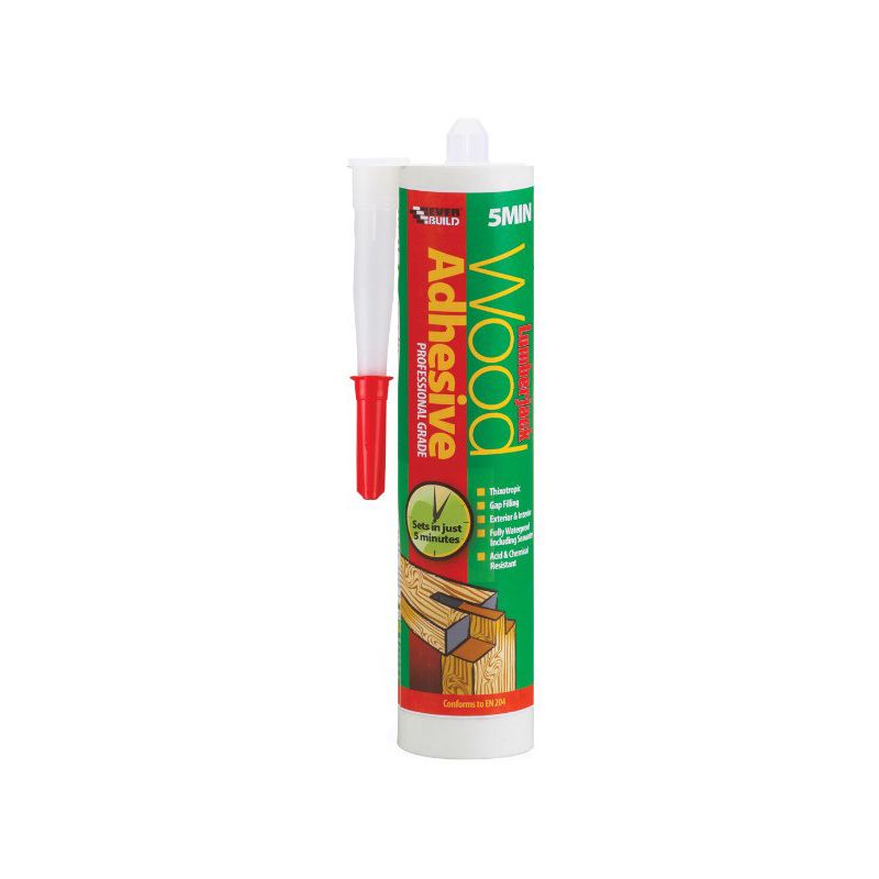 Everbuild Lumberjack 5 Min Pu Wood Adhesive Gel 310ml 5MINPU3