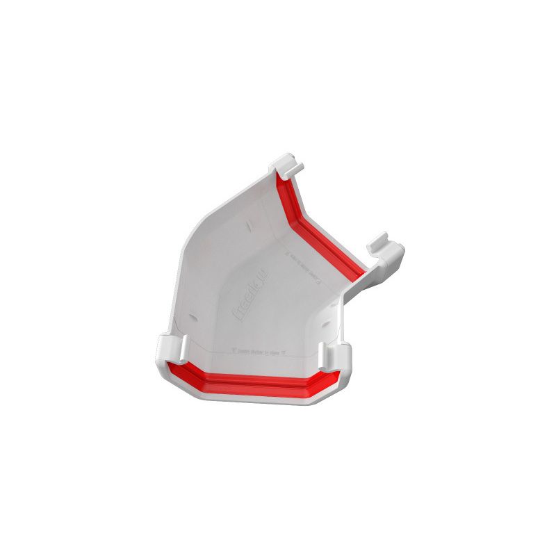 FREEFLOW SQUARE GUTTER ANGLE 135deg WHITE FRS604