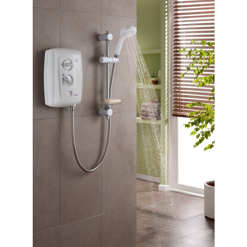 TRITON T80Z FAST-FIT ELECTRIC SHOWER SHOWER 10.5w WHITE/CHROME 349484WC