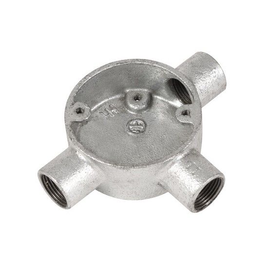 DETA DT23120G GALVANISED TEE BOX 20mm