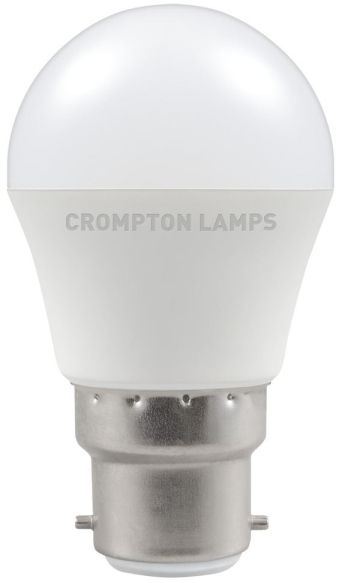 CROMPTON 11496-1 5.5w LED ROUND PLASTIC B22 2700k