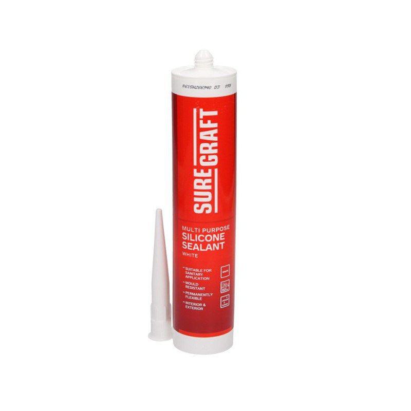 SUREGRAFT ALL PURPOSE SANITARY SILICONE WHITE 310M