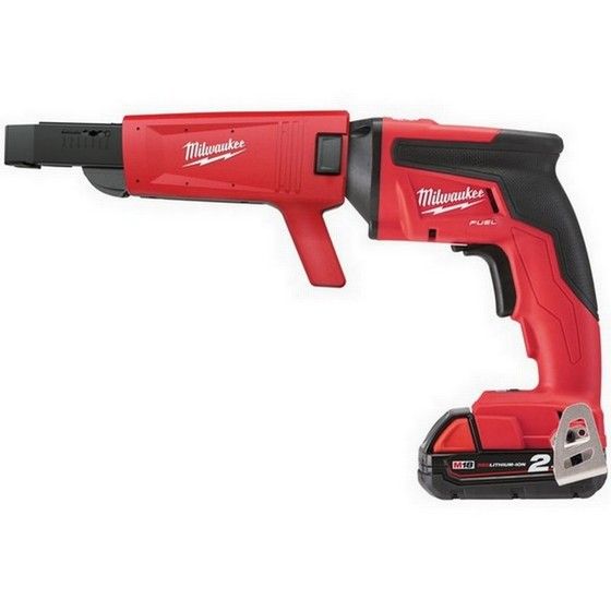 MILWAUKEE M18FSGC-202X SCREW GUN WITH COLLATED ATTACHMENT & 2X 2.0AH LI-ION BATTERIES
