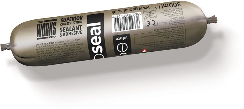 GEOCEL ECOSEAL THEWORKS PRO ADHESIVE 300ml CLEAR CLEAR 6001236