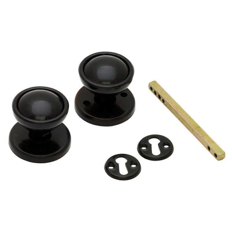 BLACK PLASTIC RIM MORTICE FURNITURE IRMBLK/RP