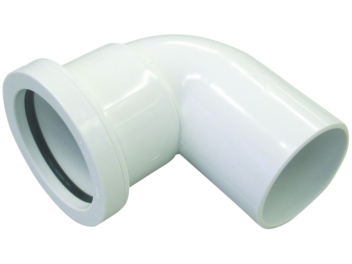 OSMAWELD 5W260 PP SPIGOT BEND 90deg 40mm 5W260W WHITE