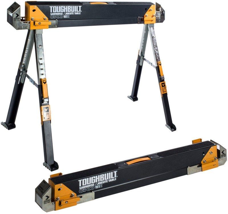 TOUGHBUILT C700 JOBSITE/SAWHORSE TABLE TWIN PACK