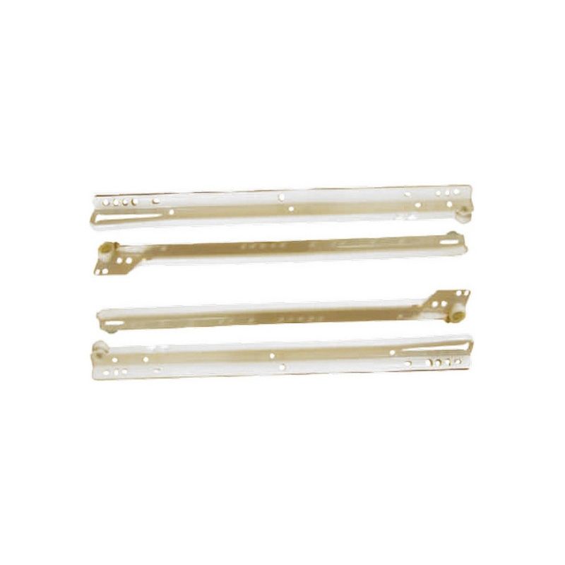 CENTURION FC29P STEEL BOTTOM FIX DRAWER RUNNERS 400mm WHITE