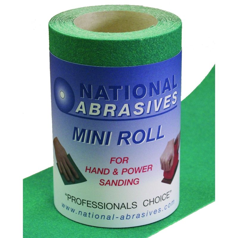 000313 GREEN A/OX SANDPAPER 5m x 115mm 80 GRIT