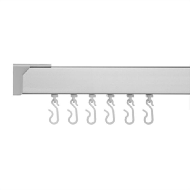 CROYDEX GP85701 PROFILE 800 L-SHAPED SHOWER RAIL 760 x 1675mm WHITE