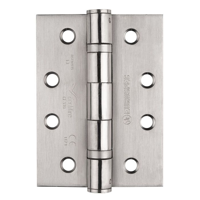 102 x 76mm BALL BEARING HINGE GRADE 13 SATIN STAINLESS STEEL HIN1433P/13SSS/RP