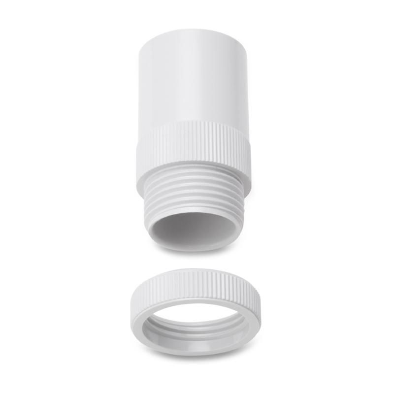 UNIVOLT AMT/LR20WH MALE ADAPTOR 20mm WHITE