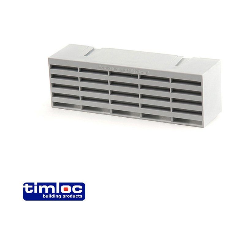 TIMLOC PLASTIC AIRBRICK 9 x 3" GREY 1201ABGR