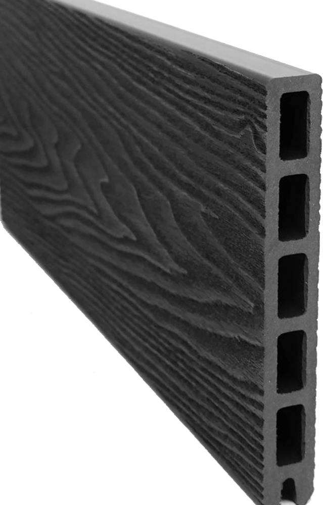 COMPLETE COMPOSITE FENCING VERSAFENCE TOP BOARD 1830 x 150 x 20mm SILVER / SLATE CCTVERSAS
