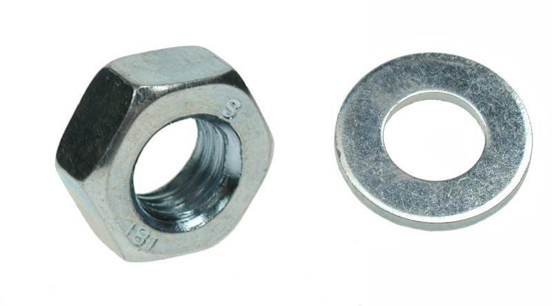 UNIFIX PACK 20 M6 BZP HEX NUT & WASHER UB4054