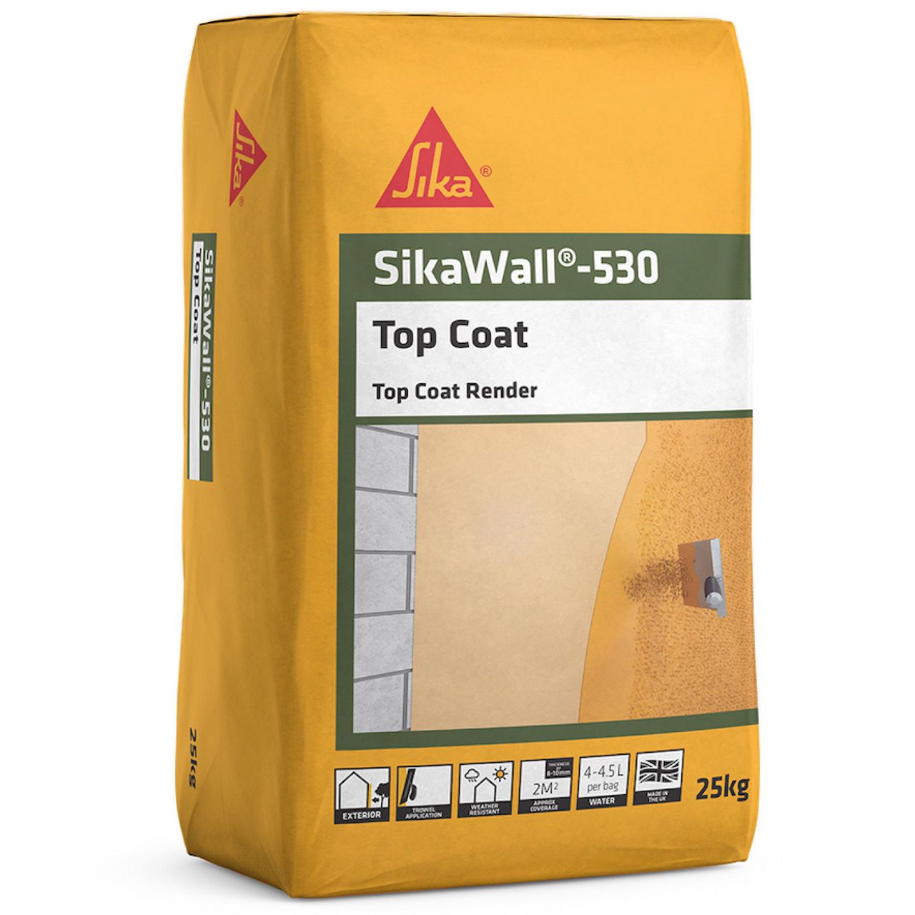 Sikawall 530 Top Coat 25Kg Brown