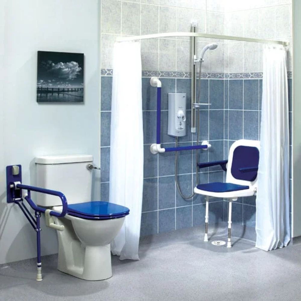 AKW SHOWER CURTAIN 24075 1800 x 1400mm DROP