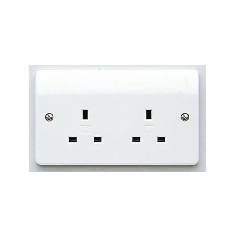 NOVAR MK 2G DP UNSWTICHED SOCKET K781WHI