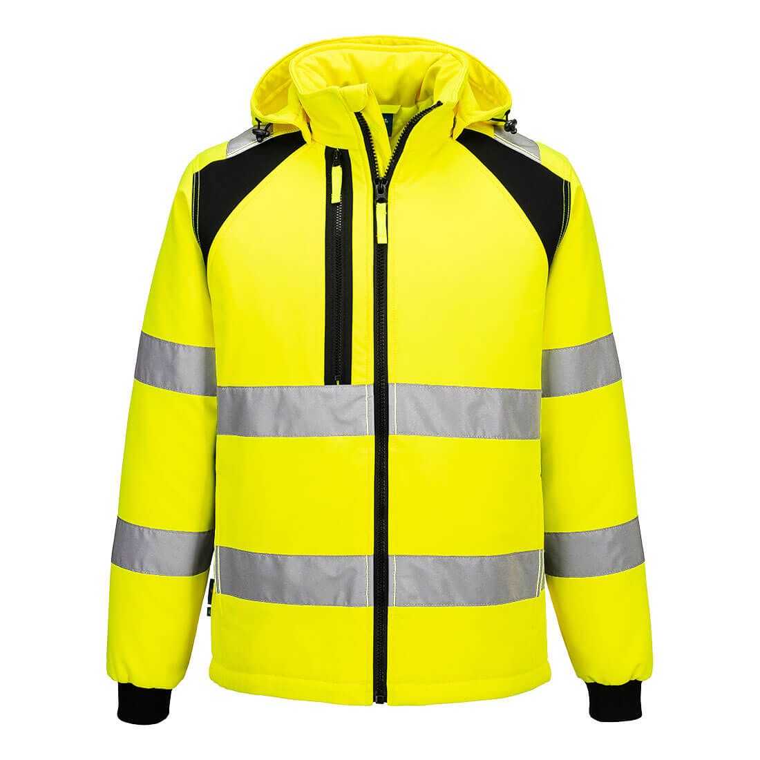 WX2 Eco Hi-Vis Padded Softshell (2L), 4XL, R, Yellow/Black