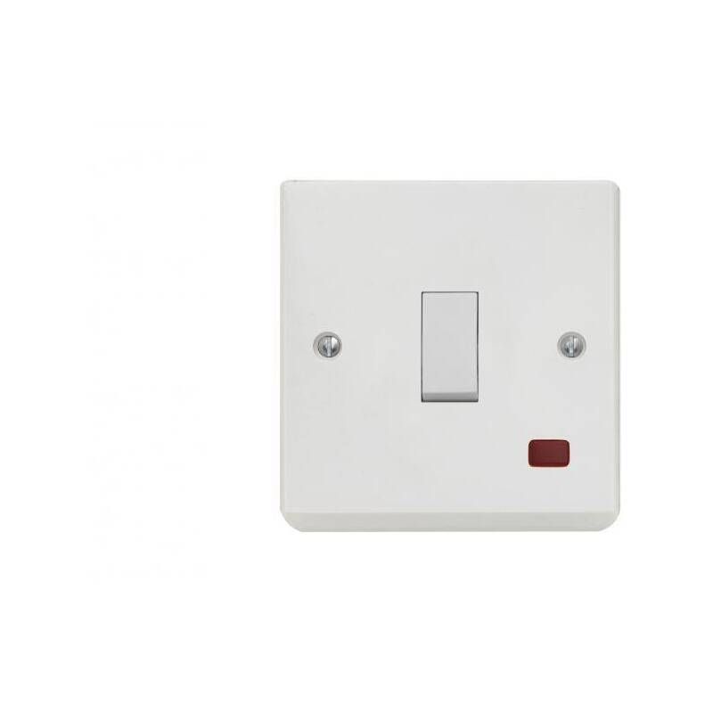 CONTACTUM DOUBLE POLE SWITCH FLEX OUTLET & NEON 20a X1799