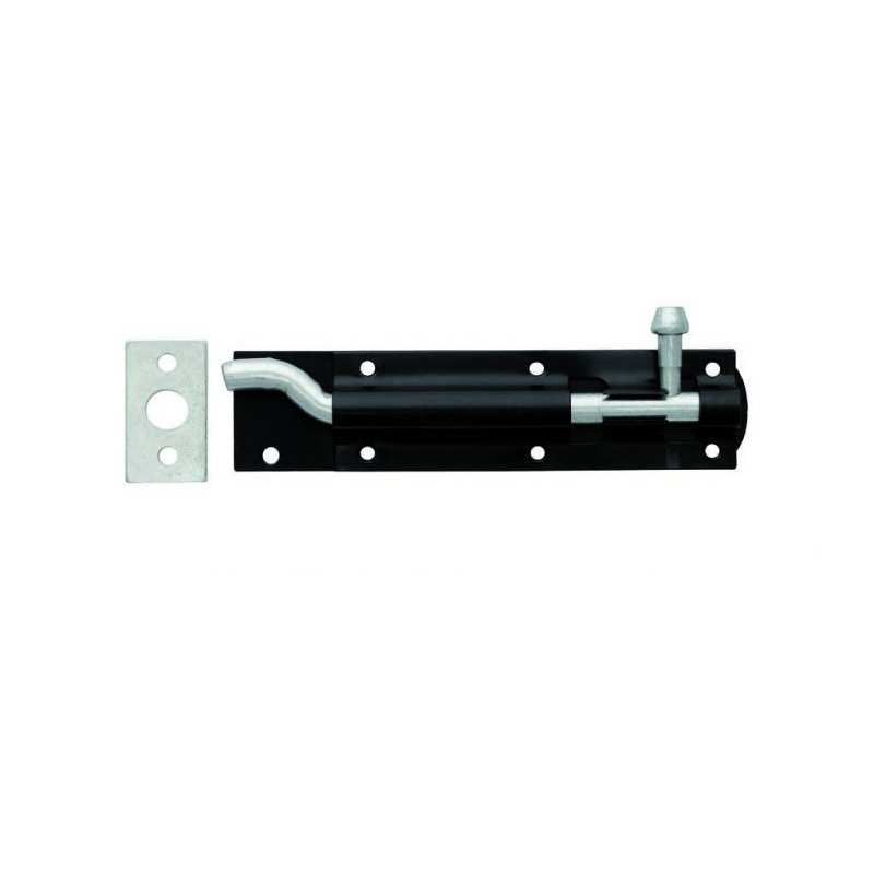 CARLISLE BLACK NECKED TOWER BOLT P/P 150mm ITBN150EXB/BP
