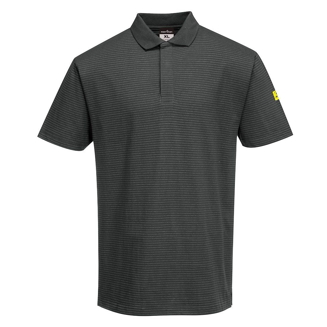 Anti-Static ESD Polo Shirt, 4XL, R, Zoom Grey