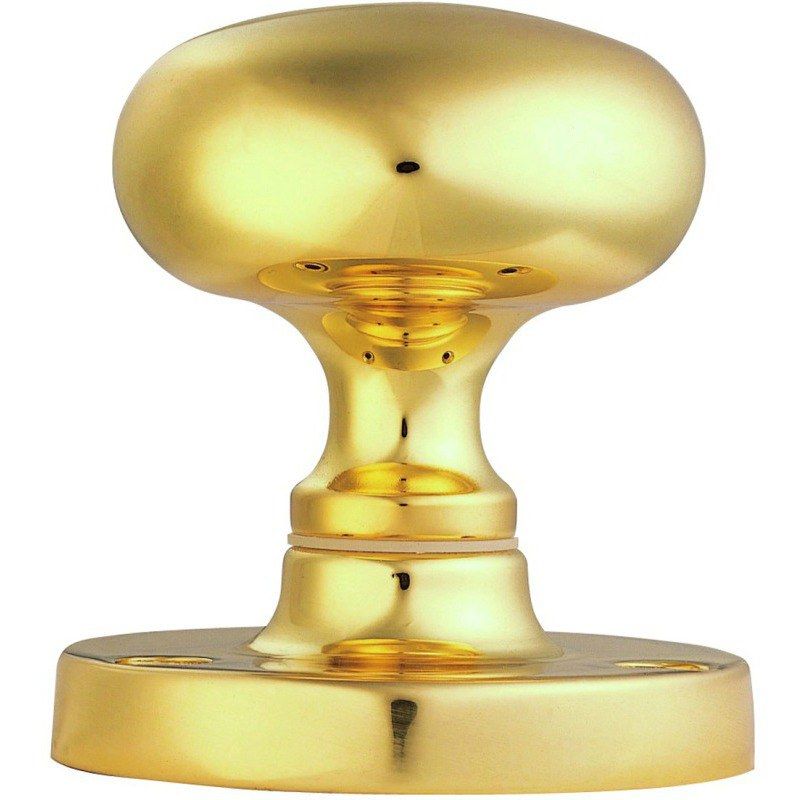 BRASS VICTORIAN MORTICE KNOB MUSHROOM M35/BP