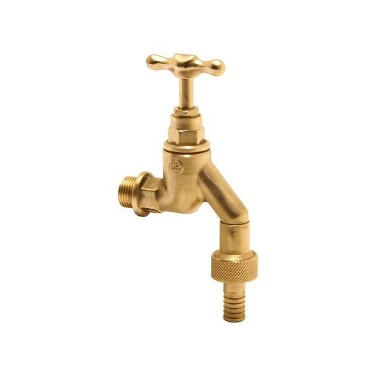 PEGLER PRESTEX 142HU BIBTAP C/W INTEGRAL DOUBLE CHECK VALVE DZR METAL 1/2" 508107