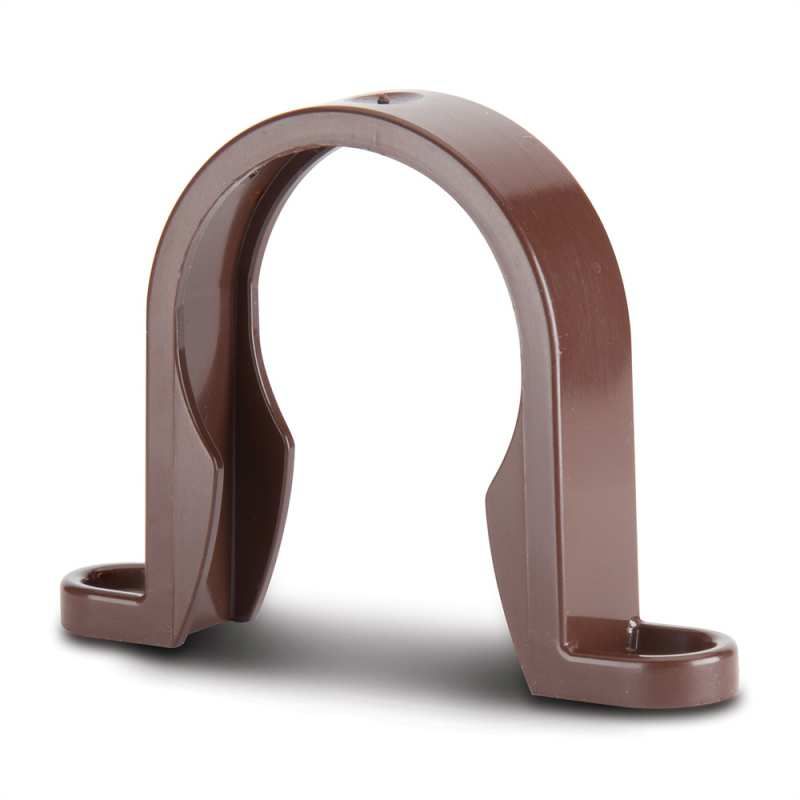 POLYPIPE ABS PIPE CLIP 40mm BROWN WS34BR