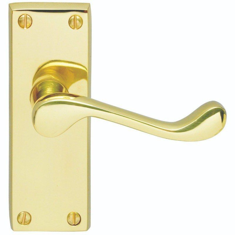 BRASS VICTORIAN LEVER LATCH HANDLES CBS55