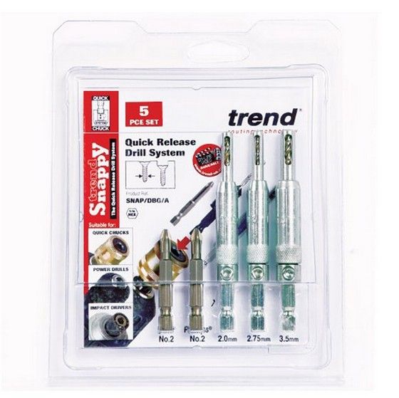 TREND SNAP/DBG/A SNAPPY 5 PIECE DRILL BIT SET