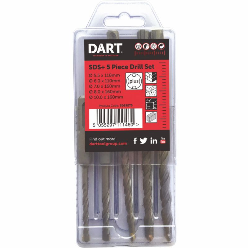DART SDSSET5 5 PIECE SDS DRILL SET