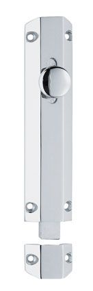 4" SURFACE BOLT CHROME AQ81CP/RP