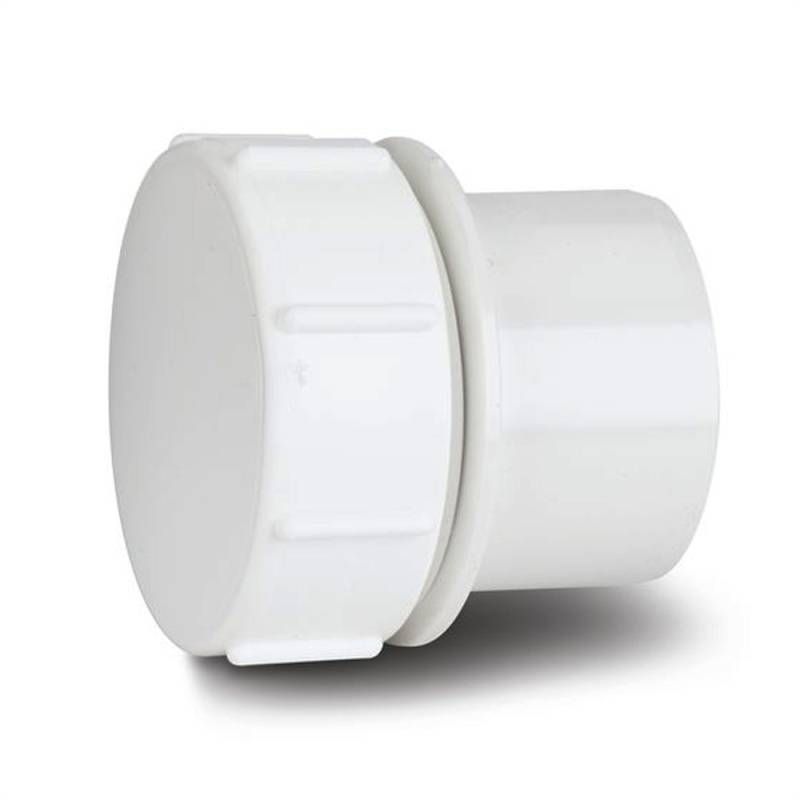 POLYPIPE MUPVC SCREWED ACCESS PLUG 50mm MU319 MU319W WHITE