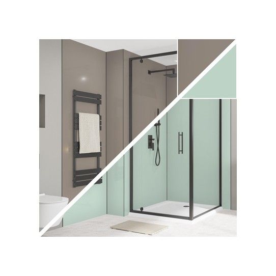 WETWALL ALLOY PANEL 4 x 1220 x 2440mm TERRA GREY/SEABREEZE GREEN SWA-TGSG-2440X1220X4
