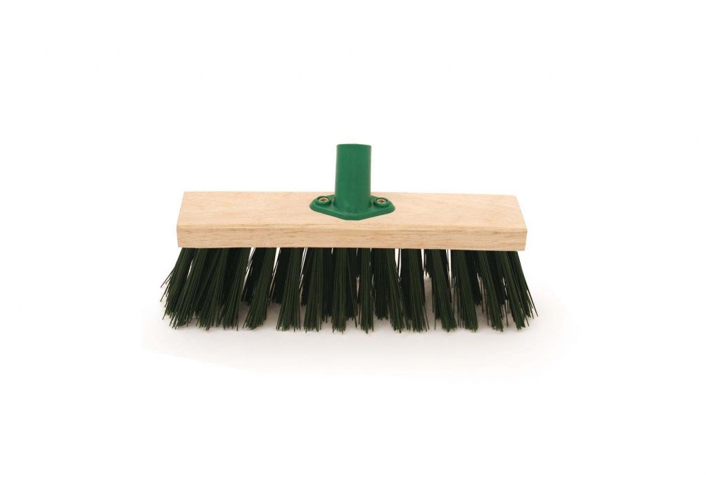 BENTLEY 11" DARK GREEN BRISTLE BRUSH HEAD C/W SCREW THREAD BRACKET M1984