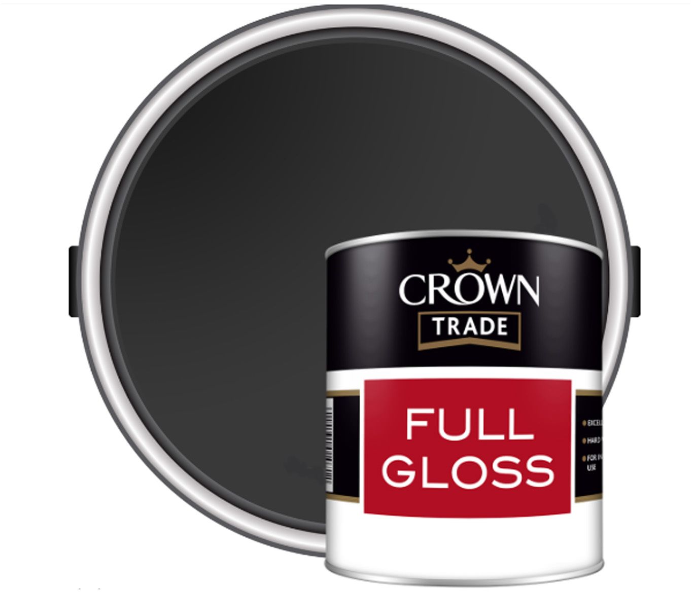 CROWN TRADE FULL GLOSS 5l BLACK 5026961