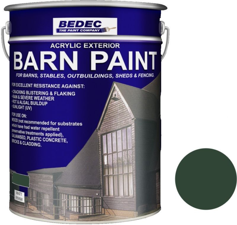 BEDEC MATT BARN PAINT 20l DARK GREEN BEDE2AN0095/54