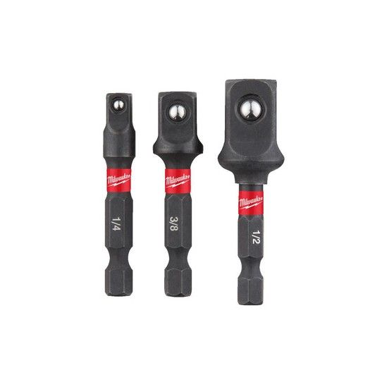 MILWAUKEE 4932479228 SHOCKWAVE SOCKET ADAPTOR 3 PIECE SET