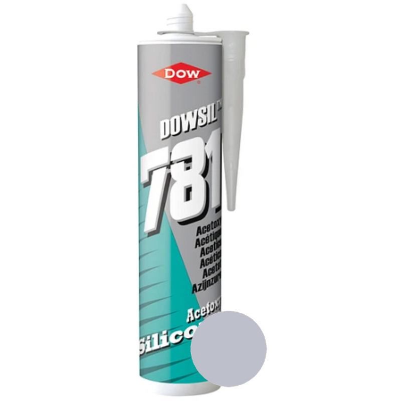 DOW 781 MULTI PURP ACETOXY SILICONE SEALANT 310m GREY 3295265