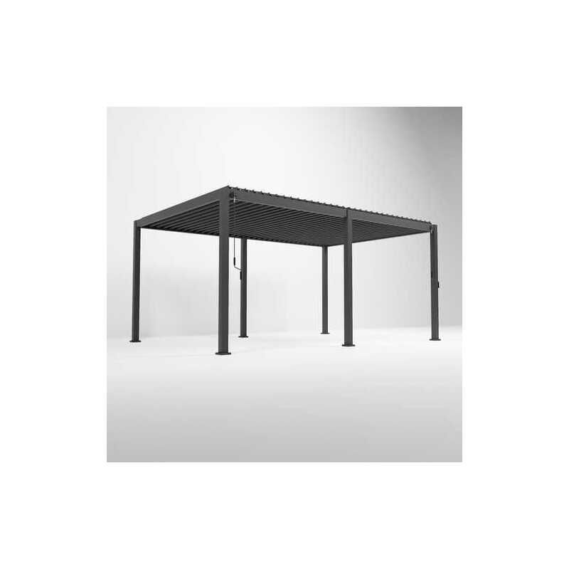 NOVA TITAN ALUMINIUM RECTANGULAR PERGOLA 5.3 x 3.6m GREY N24038