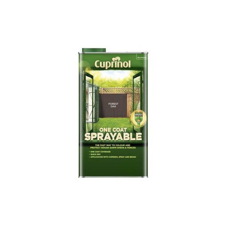 CUPRINOL SPRAYABLE FENCE TREATMENT 5l FOREST OAK 5355972