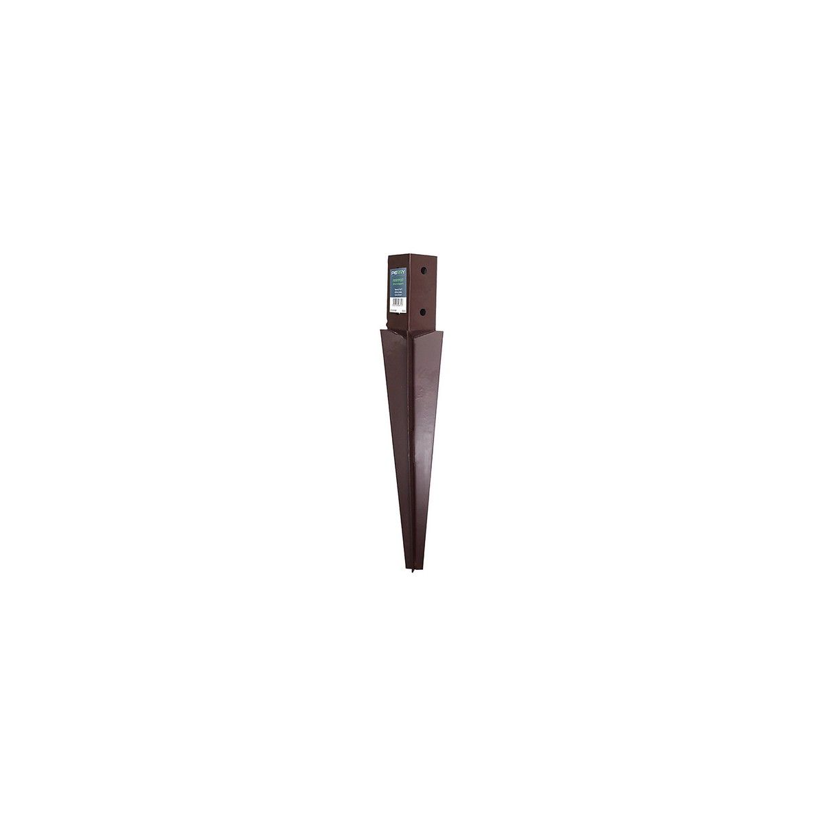 PERRY POST SPIKE 100 x 100 x 750mm BROWN 47020100BR