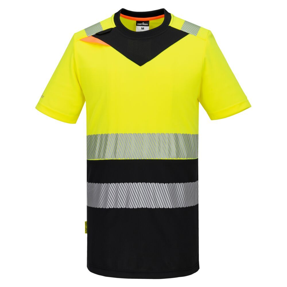 DX4 Hi-Vis Class 1 T-Shirt S/S, 4XL, R, Yellow/Black