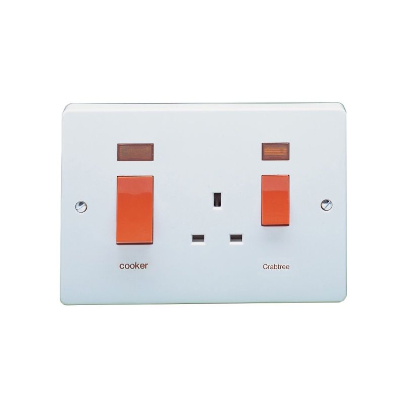 CRABTREE 4520/31 COOKER CONTROL UNIT 45a WITH NEON INDICATOR