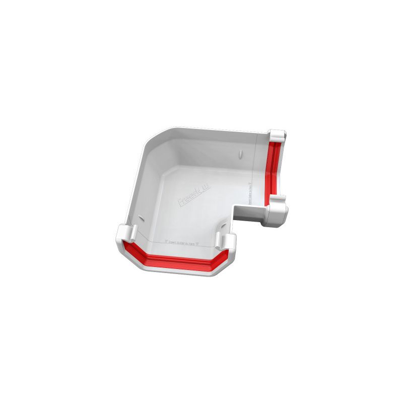 FREEFLOW SQUARE GUTTER ANGLE 90deg WHITE FRS603