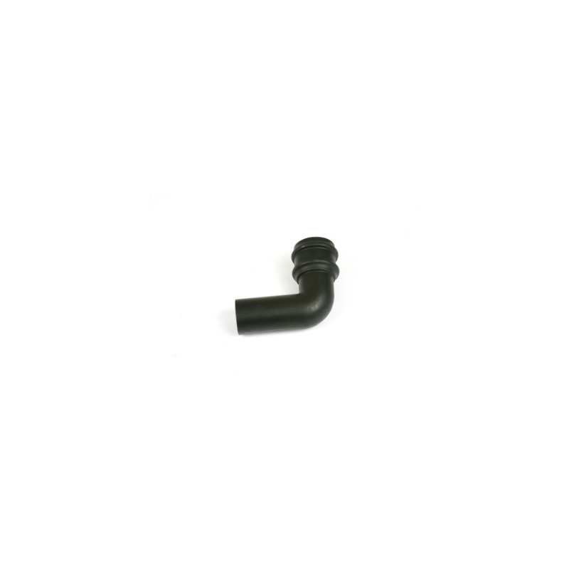 BRETT CAST IRON STYLE ROUND DOWNPIPE BEND 92.5deg x 68mm BLACK BR208CI